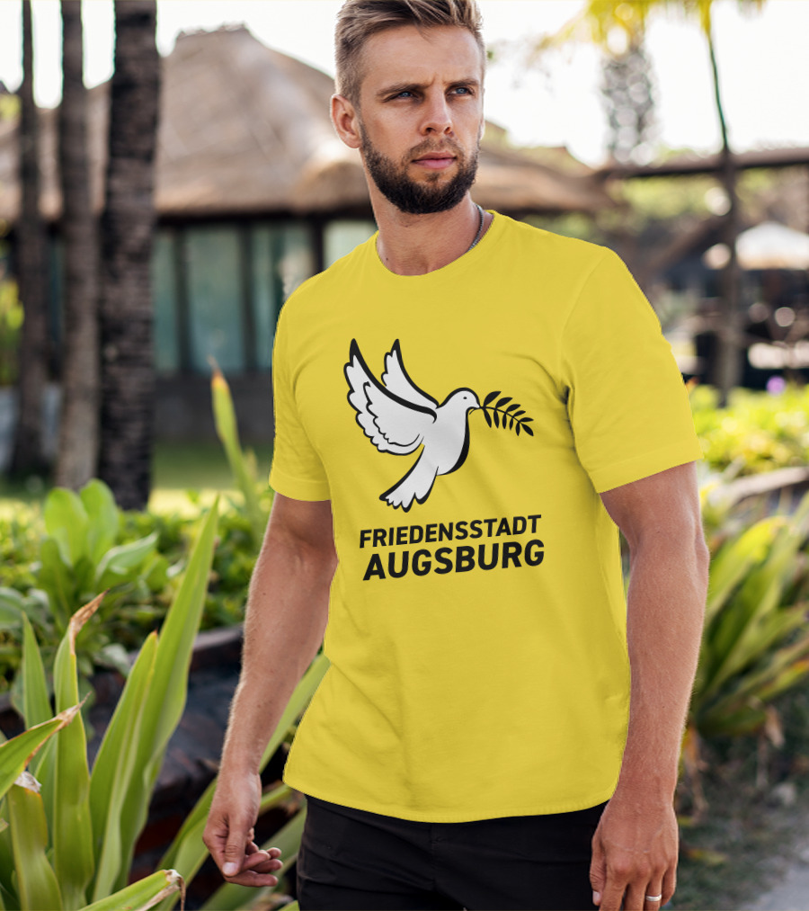 Friedensstadt Augsburg Peace Dove With Olive Branch T-Shirt