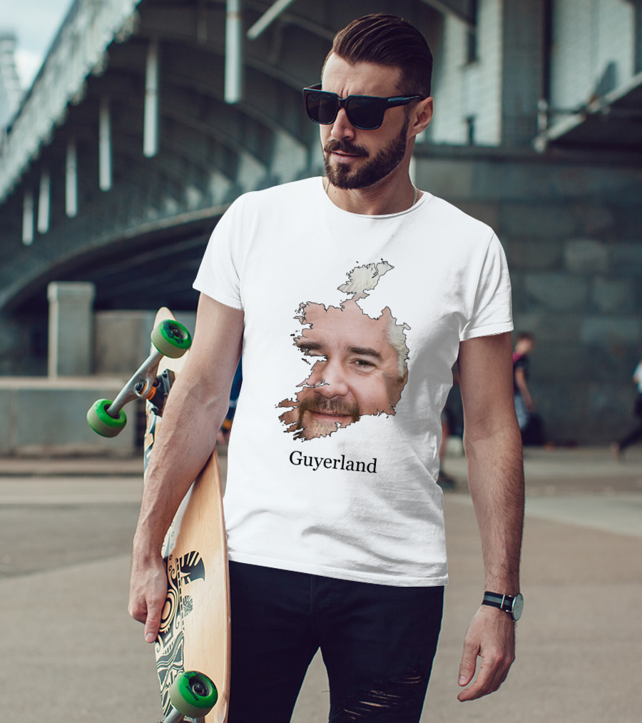 Flavortown Guyerland Map Face T-Shirt