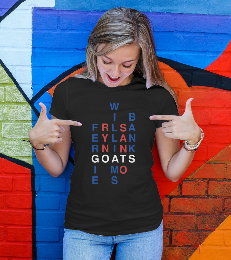 Win Bans Friendly Lyrical Goats In Black And Red Letters T-Shirt