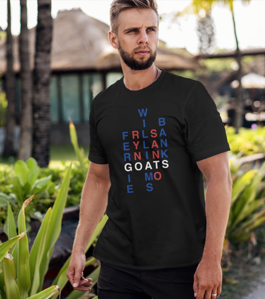 Win Bans Friendly Lyrical Goats In Black And Red Letters T-Shirt