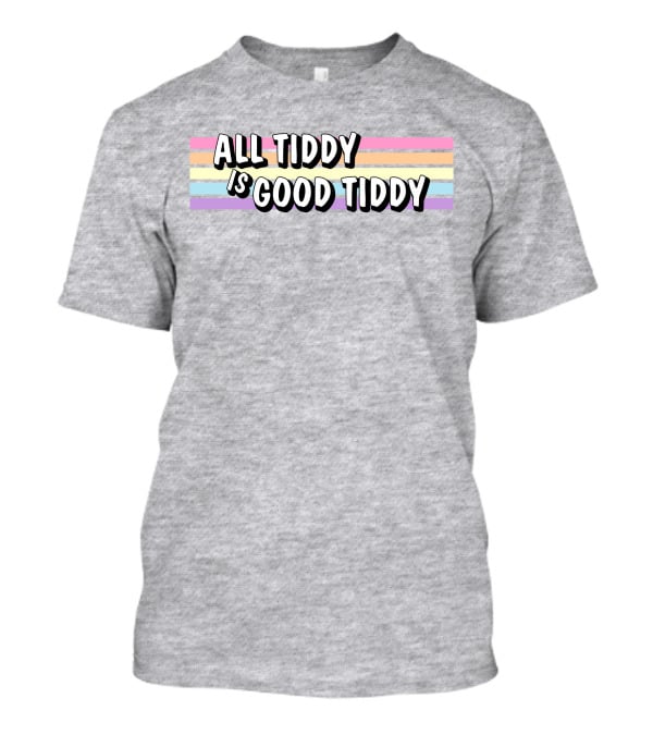 All Tiddy Is Good Tiddy Pastel Pride Stripes T-Shirt