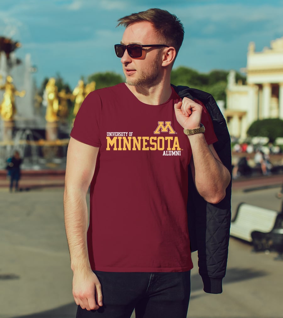 University Of Minnesota Alumni Bold Gold Maroon Iconic Collegiate T-Shirt