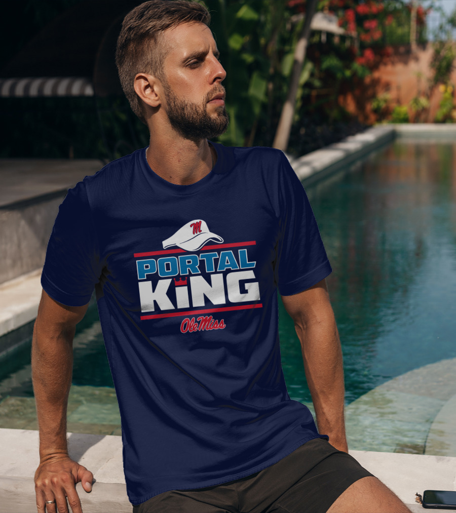 Ole Miss Portal King Football Hat T-Shirt