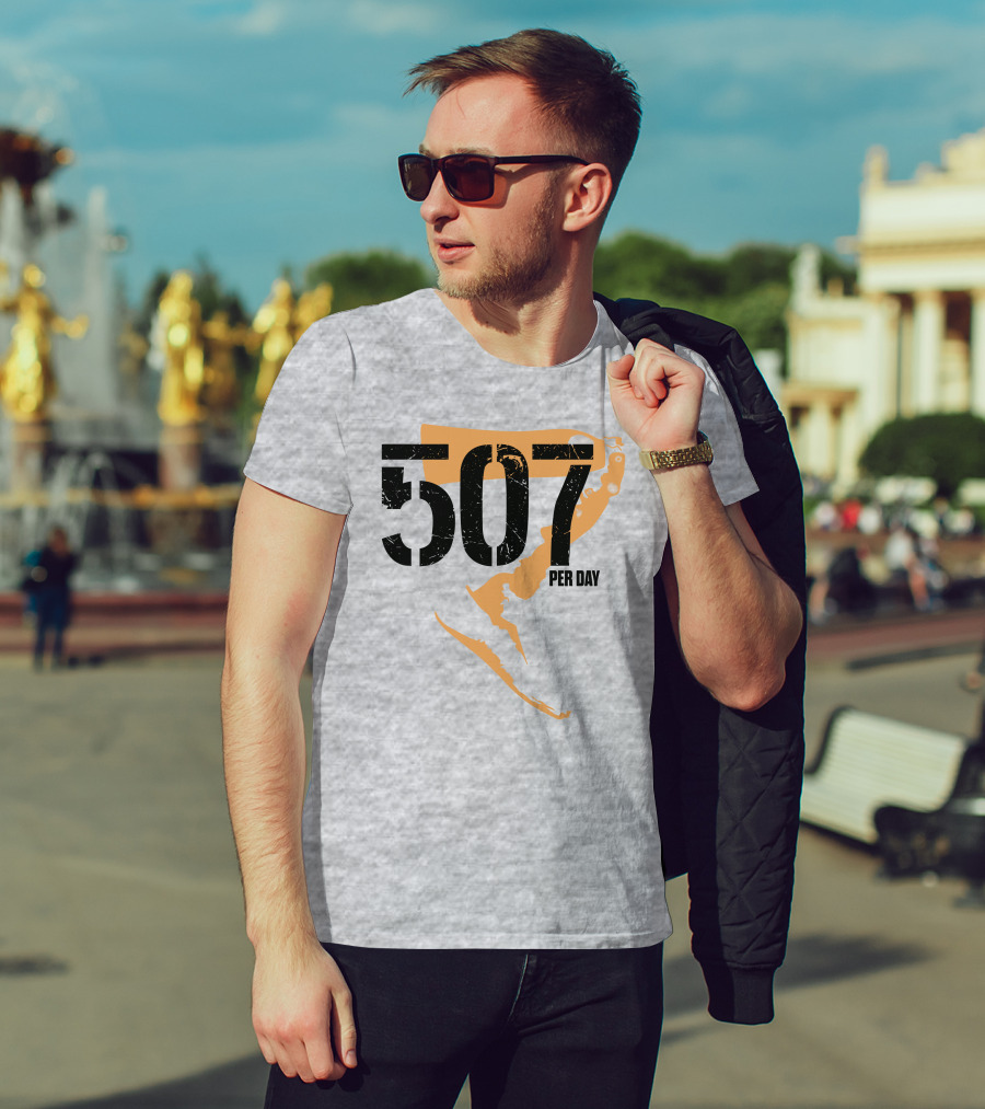 507 Per Day Mackinac Island Map T-Shirt