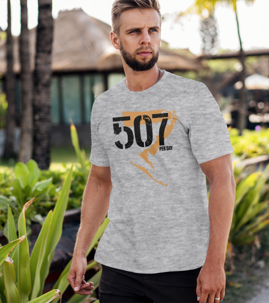 507 Per Day Mackinac Island Map T-Shirt