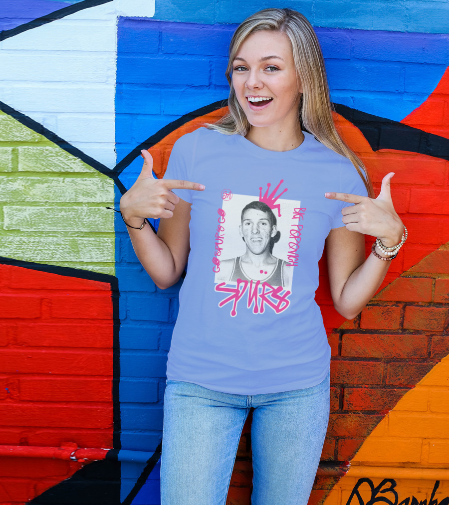 Go Spurs Go Big Popovich Spurs SA T-Shirt