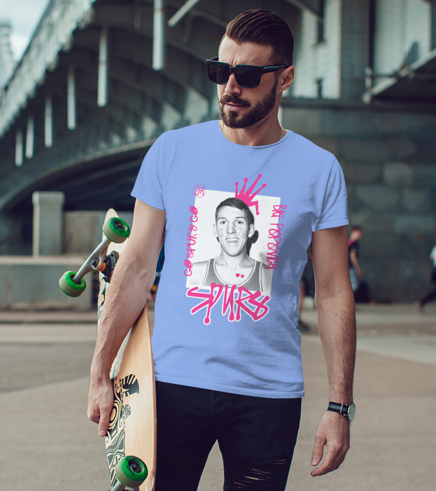 Go Spurs Go Big Popovich Spurs SA T-Shirt