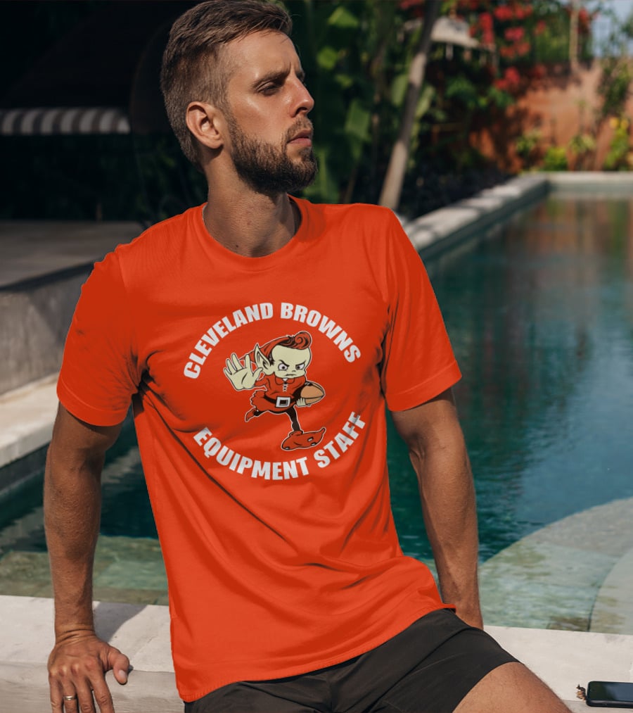 Cleveland Browns Equipment Staff Brownie Mascot T-Shirt