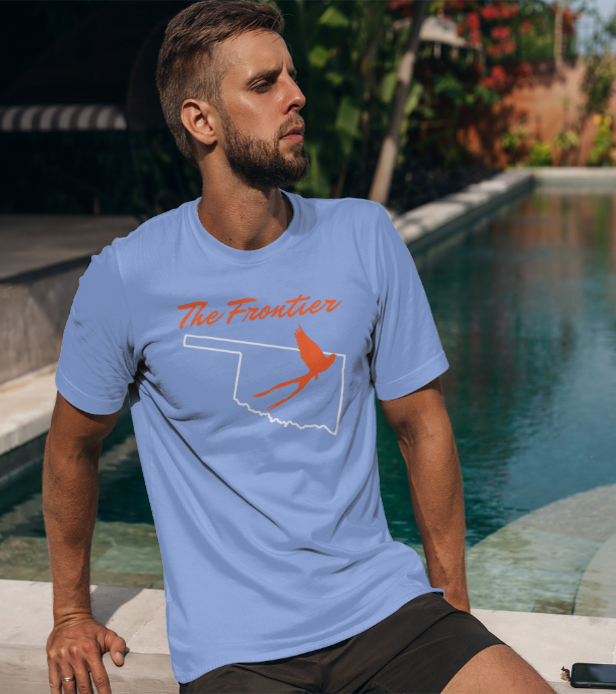 The Frontier Scissor Tail Oklahoma Outline T-Shirt