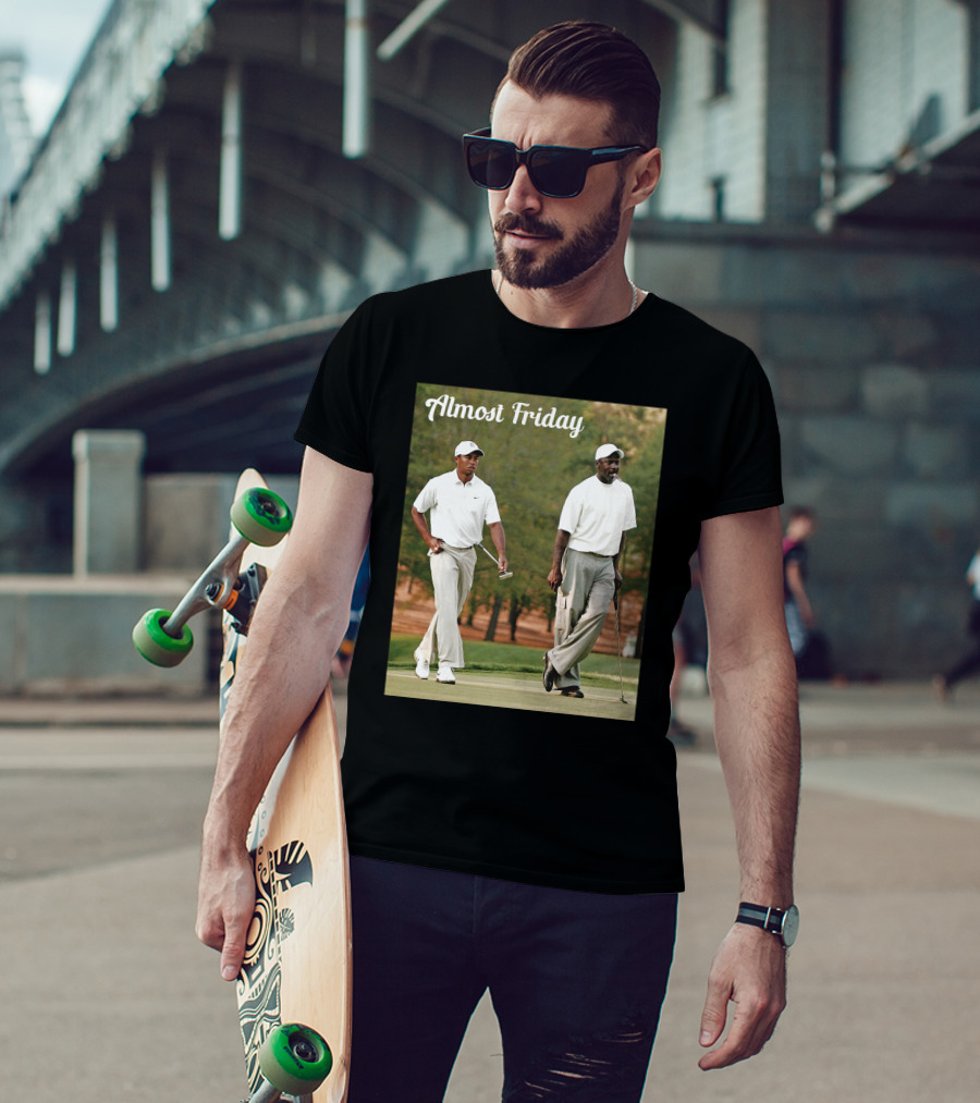 Almost Friday Golf Icons Walking Together T-Shirt