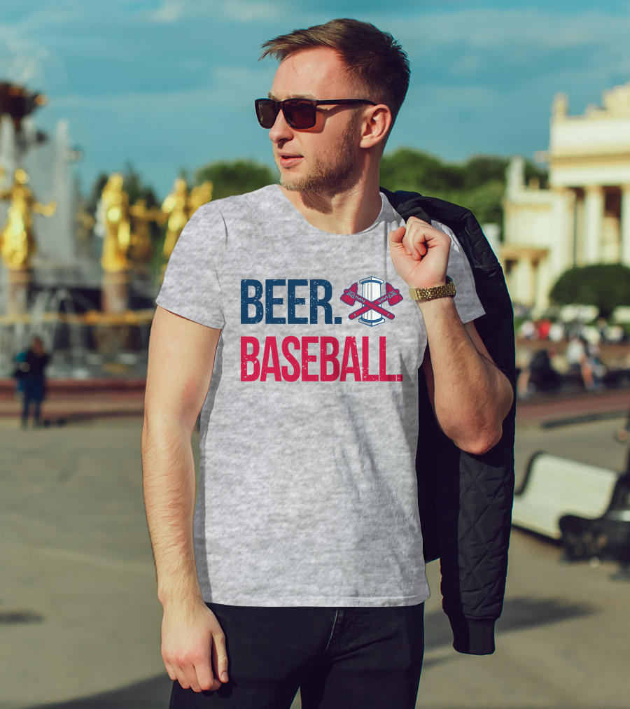 Rome Braves Beer Baseball Axe T-Shirt