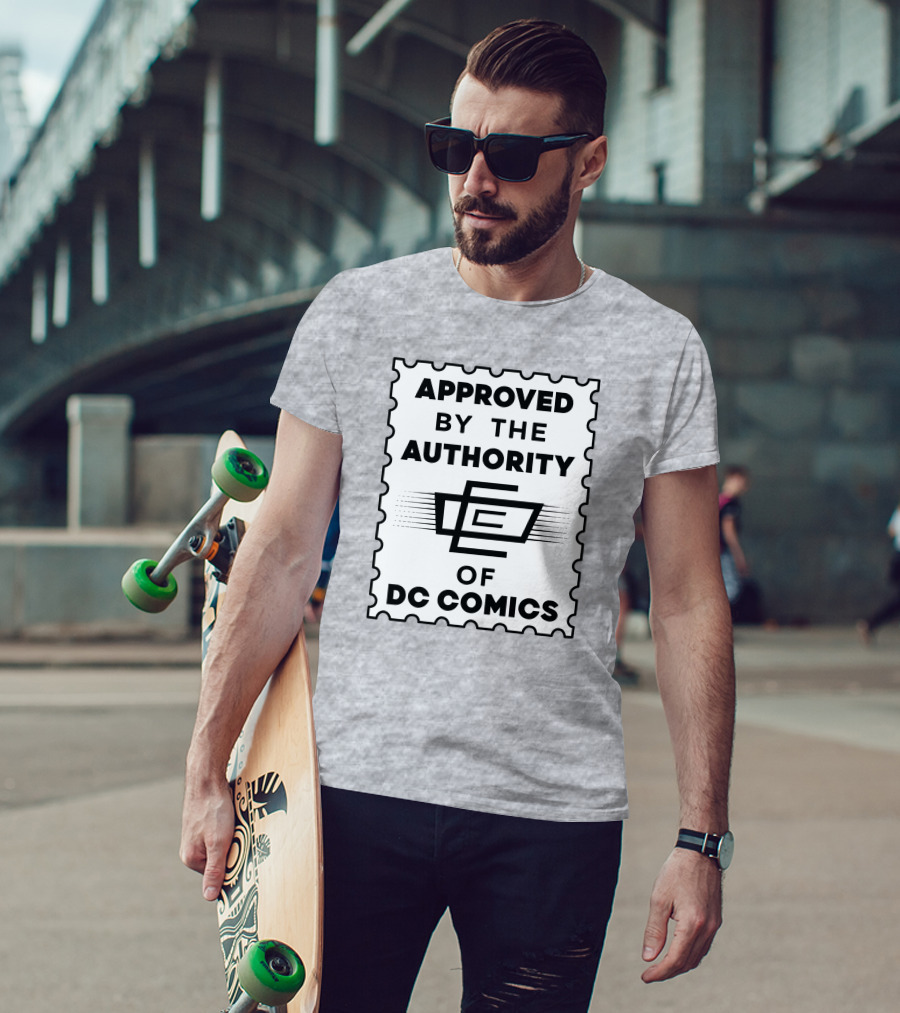 Approved By The Authority Of DC Comics Seal With Retro Stamp T-Shirt