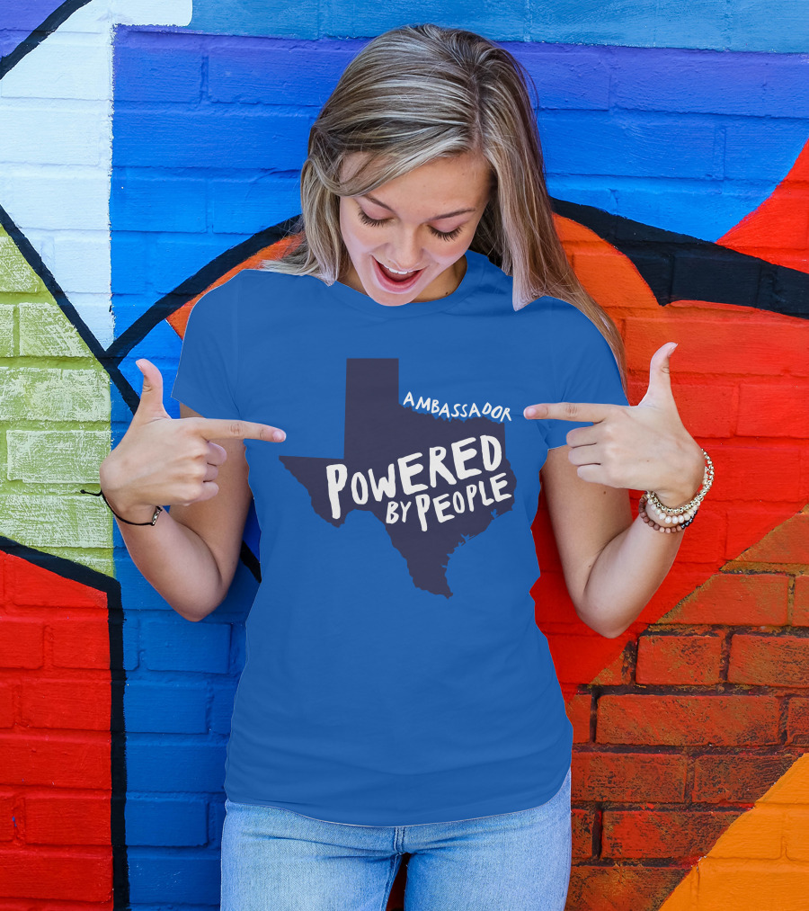 Ambassador Powered By People Texas Map T-Shirt