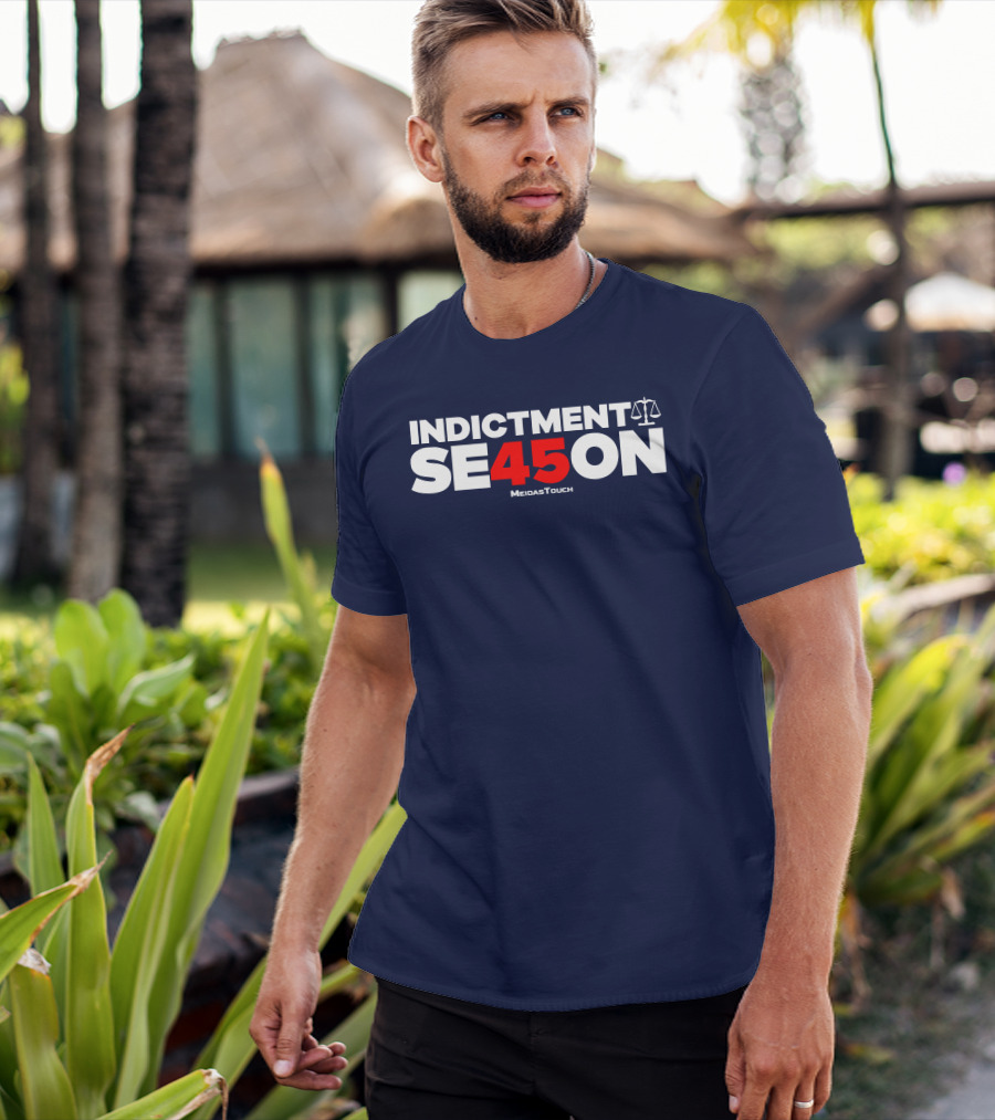 Indictment Season 45 MeidasTouch Justice Scales T-Shirt