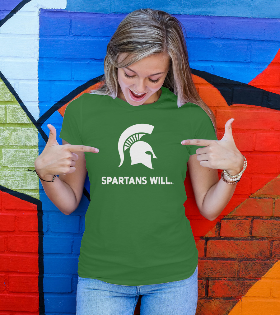 Spartans Will Michigan State Helmet T-Shirt