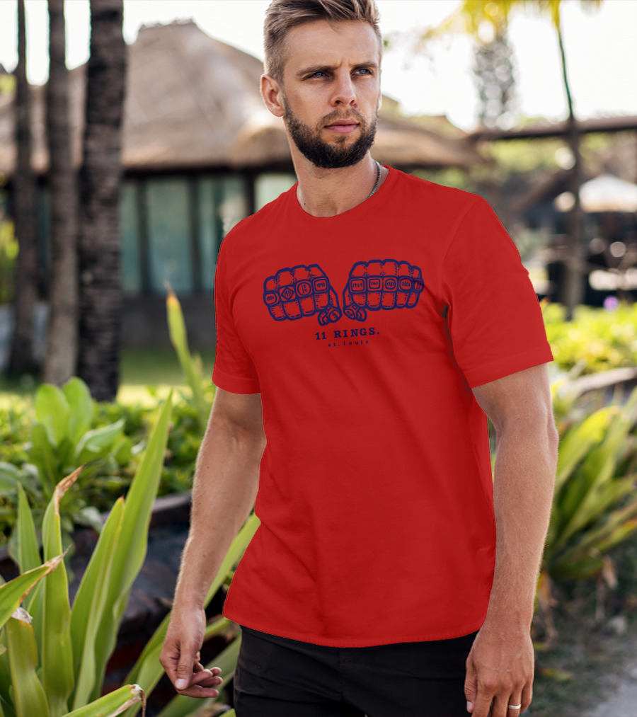 11 Rings St Louis 1926 1931 1934 1942 1944 1946 1964 1967 1982 2006 2011 T-Shirt