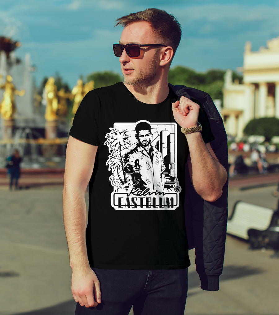 Kelvin Gastelum Palm Trees Cityscape T-Shirt