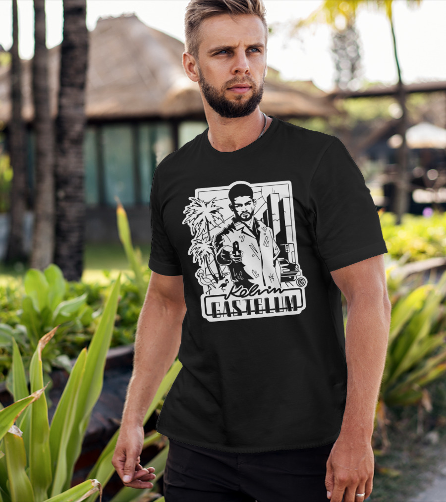 Kelvin Gastelum Palm Trees Cityscape T-Shirt