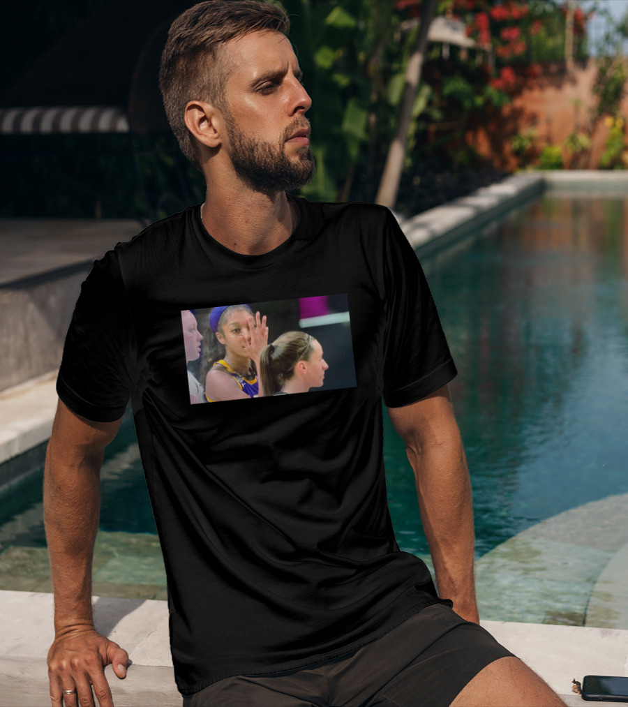 Lsu's Angel Reese Taunts Caitlin Clark Basketball Gesture T-Shirt