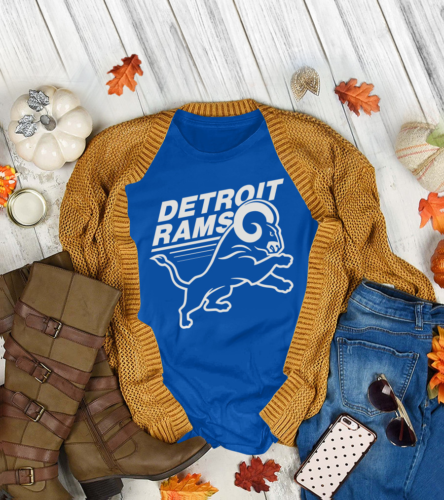 Detroit Rams Pro Sports Zone Charging Blue Ram T-Shirt
