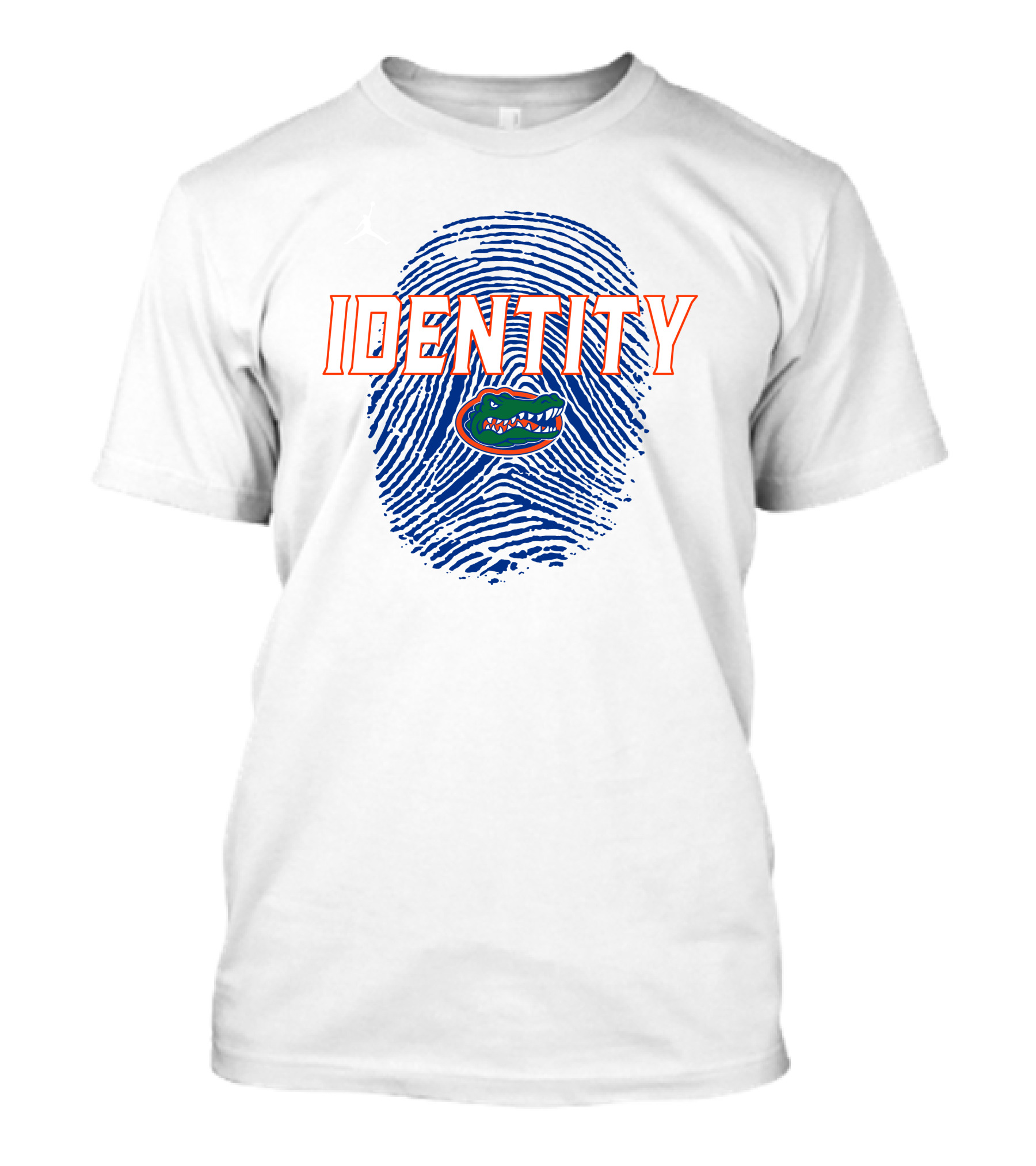 Identity Florida Gators Football Fingerprint Logo Jumpman T-Shirt
