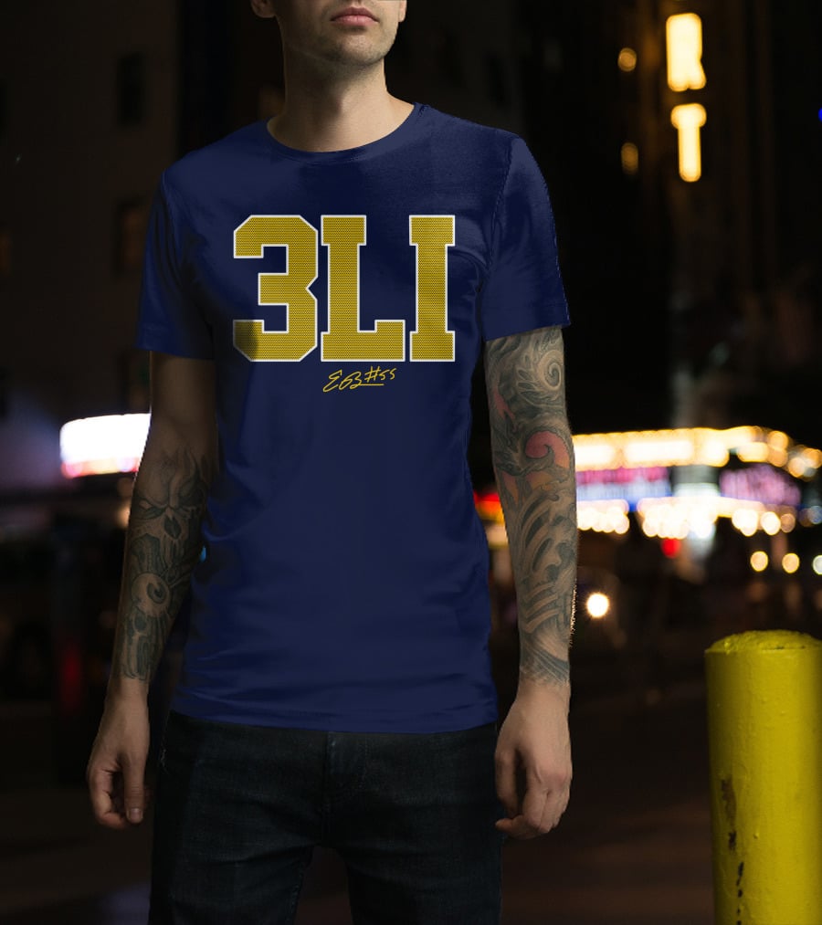 3Li Eli Brooks E63 #55 The Players Trunk Store T-Shirt