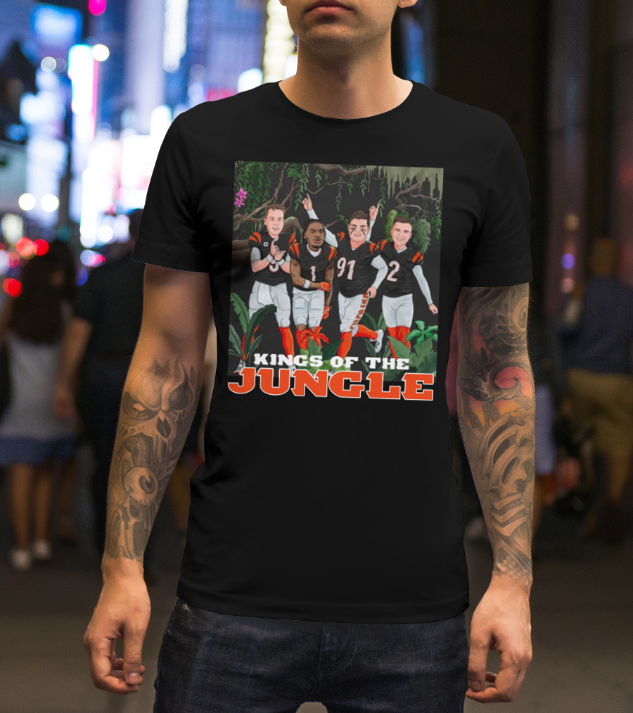 Big Cat Kings Of The Jungle Football Team Players T-Shirt