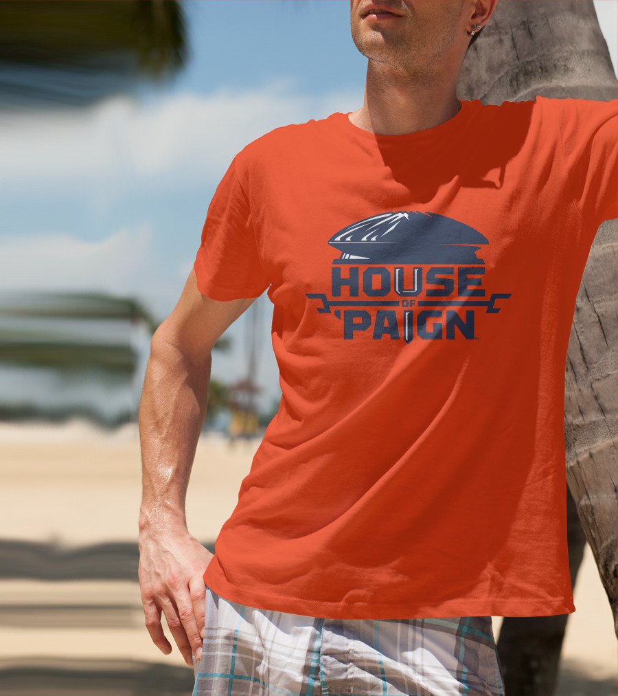 House Of 'Paign TBT University Of Illinois Basketball Helmet T-Shirt