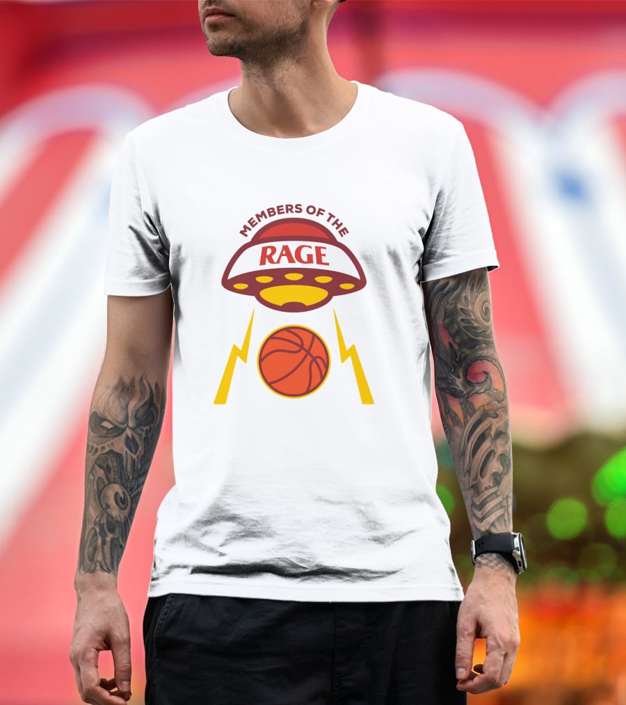 Members Of The Rage UFO Basketball Lightning T-Shirt