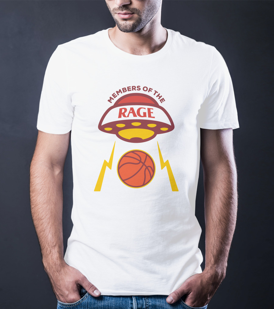 Members Of The Rage UFO Basketball Lightning T-Shirt