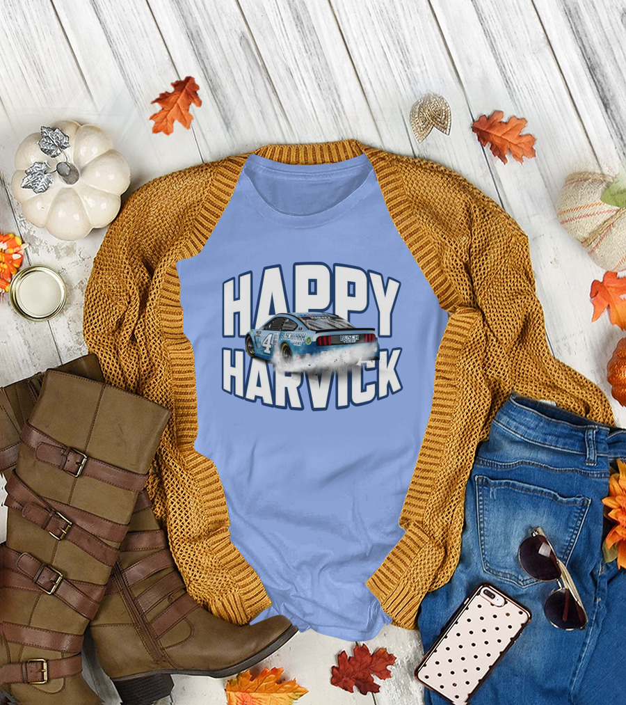 Busch Light Happy Harvick Racing Car Number 4 T-Shirt