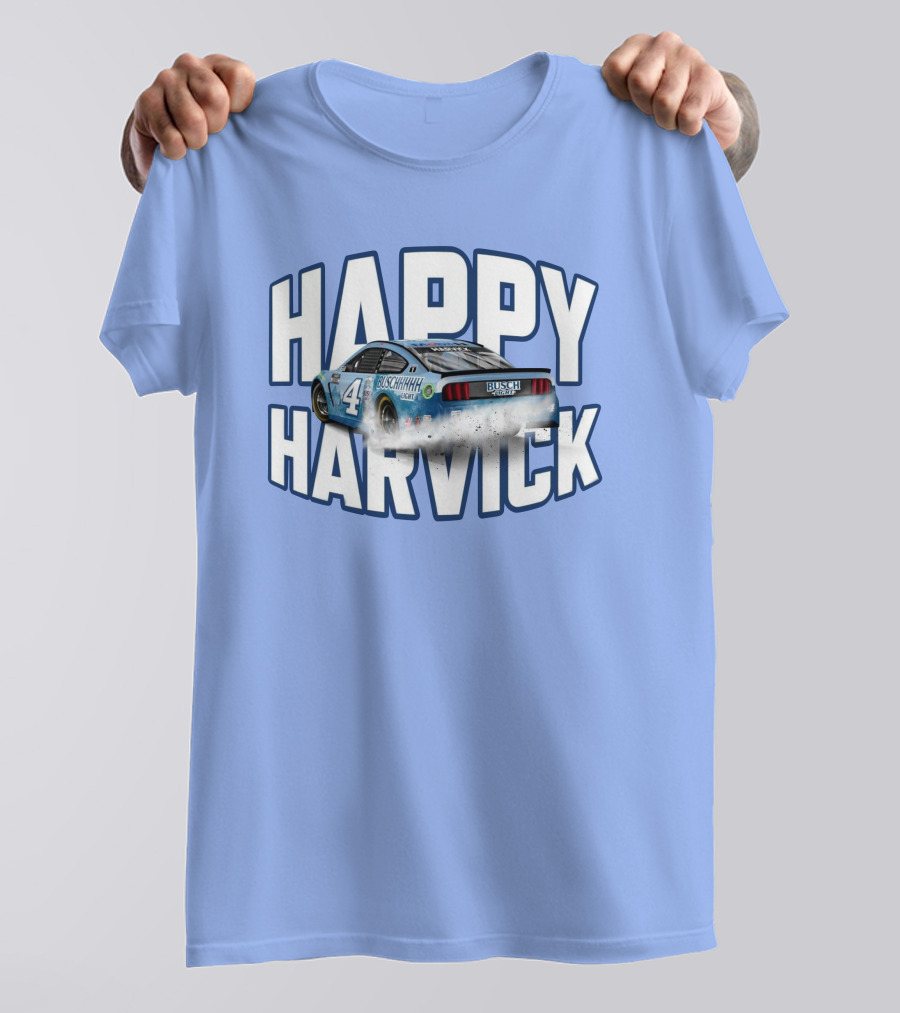 Busch Light Happy Harvick Racing Car Number 4 T-Shirt