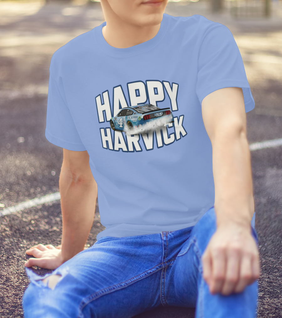 Busch Light Happy Harvick Racing Car Number 4 T-Shirt