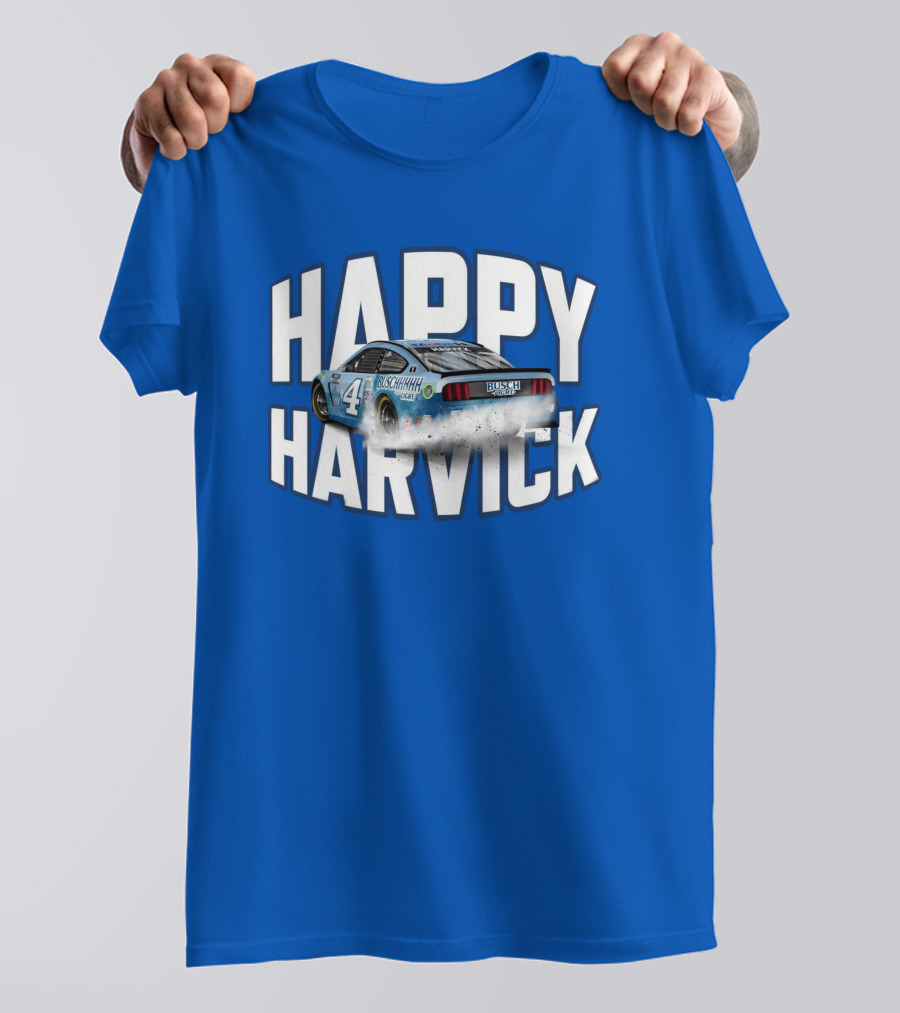 Happy Harvick Busch Racing Car Number 4 T-Shirt