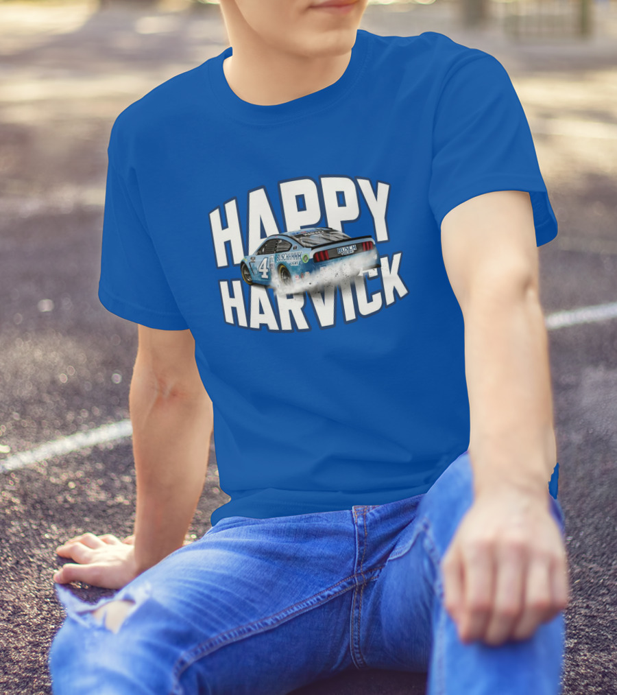 Happy Harvick Busch Racing Car Number 4 T-Shirt