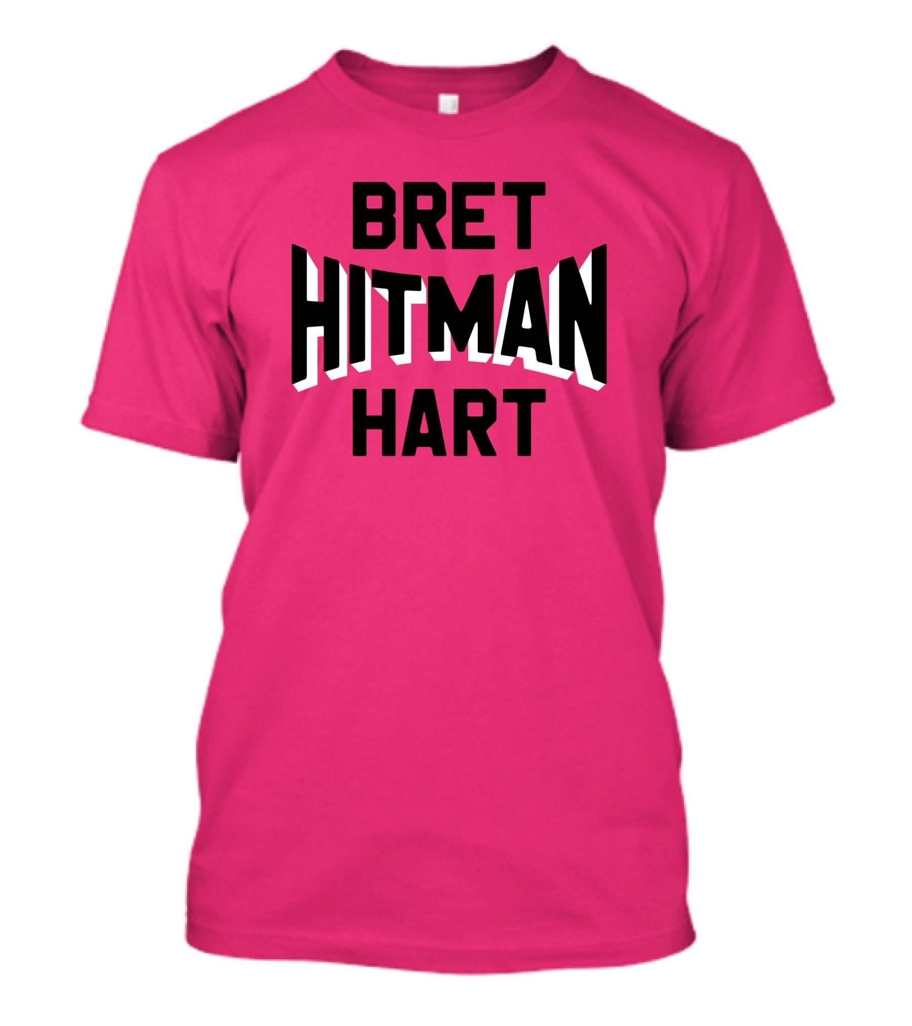 Bret Hitman Hart Retro Graphic 80s Wrestling T-Shirt