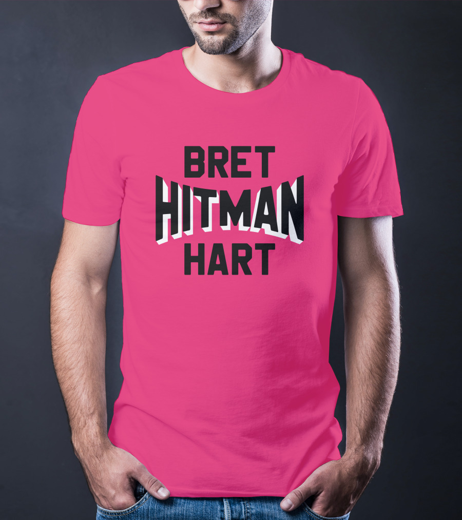 Bret Hitman Hart Retro Graphic 80s Wrestling T-Shirt