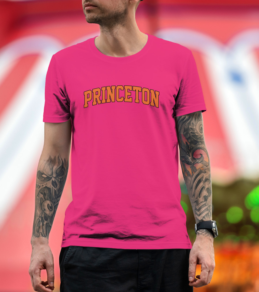 Fairly Odder Princeton Pink Arch Text T-Shirt