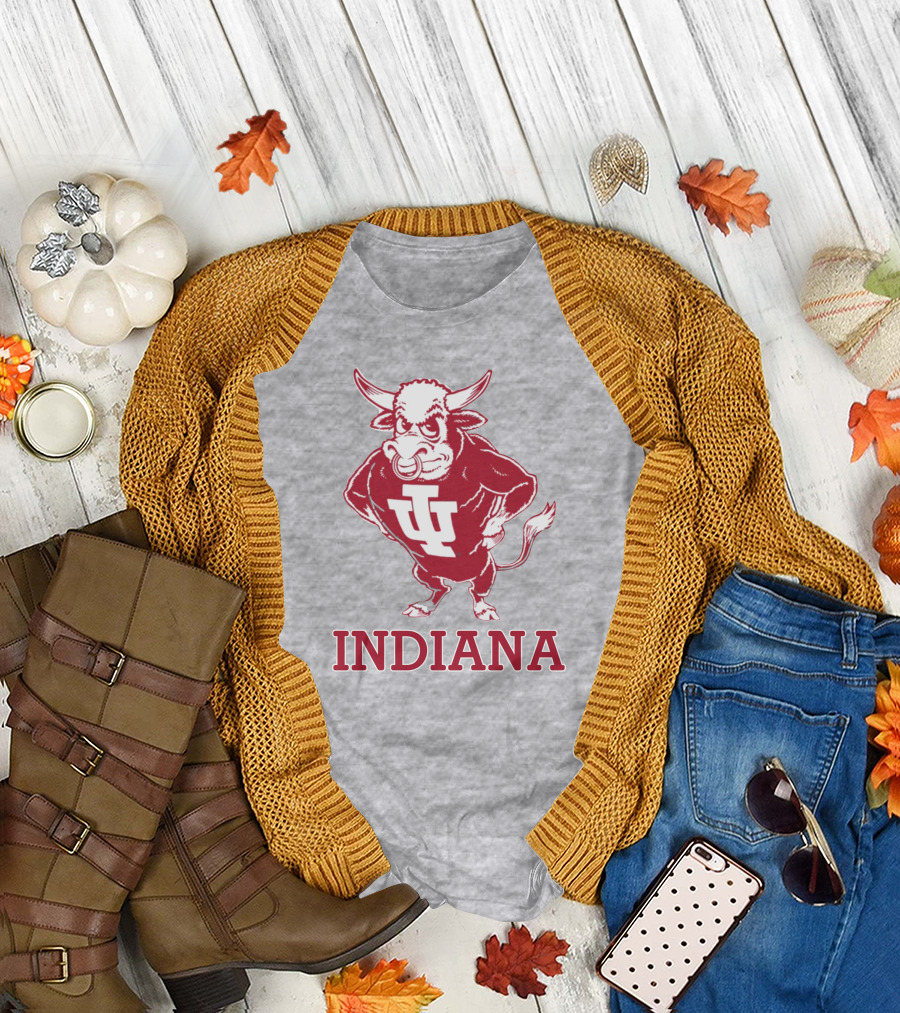 Indiana University Hoosiers IU Bison Mascot Indiana T-Shirt