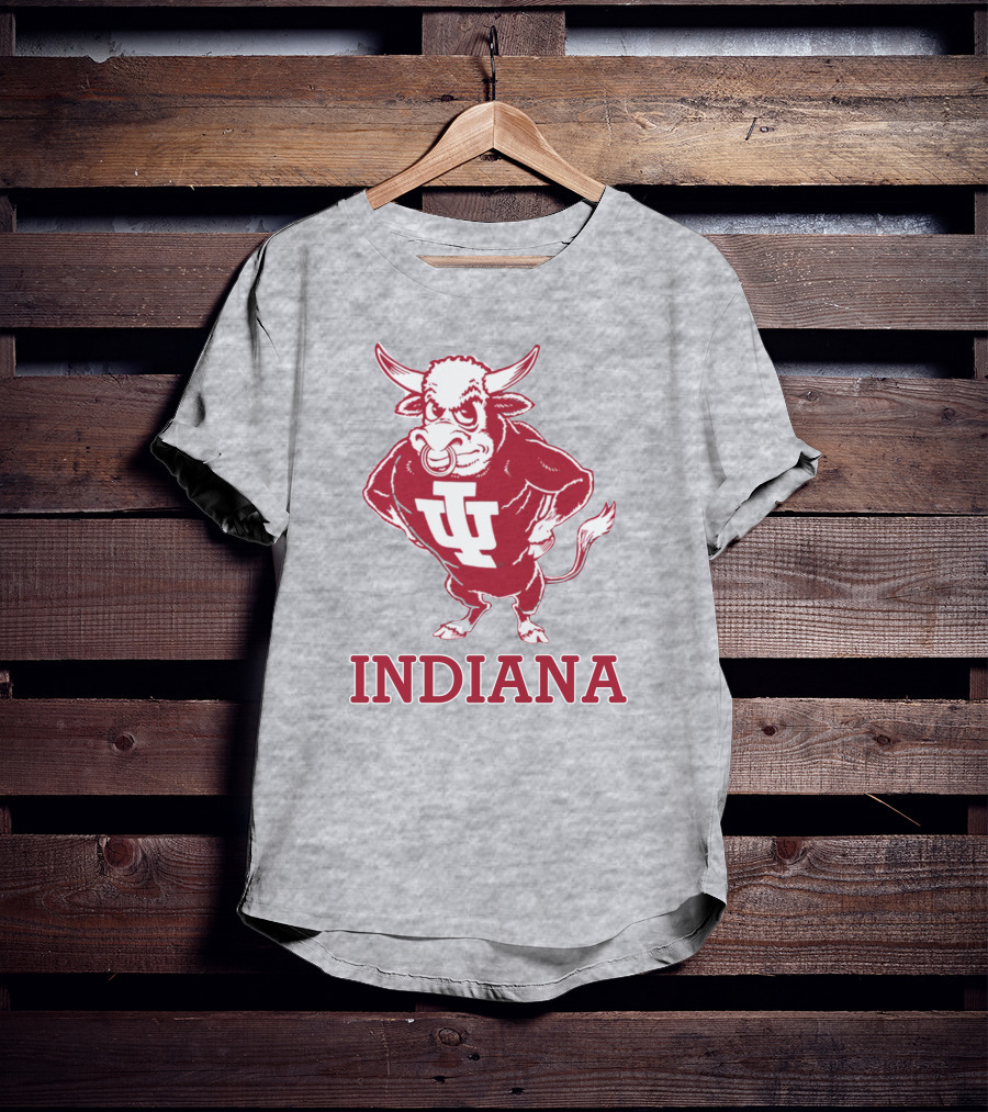 Indiana University Hoosiers IU Bison Mascot Indiana T-Shirt