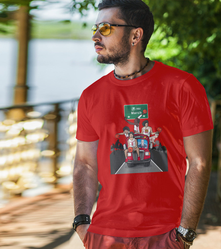 Coach Pikiell The Scarlet Knights Basketball Road To March Madness T-Shirt