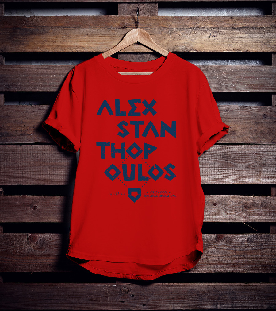 Alex Stanthopoulos The Greek God Of Baseball Operations Rotowear Merch T-Shirt
