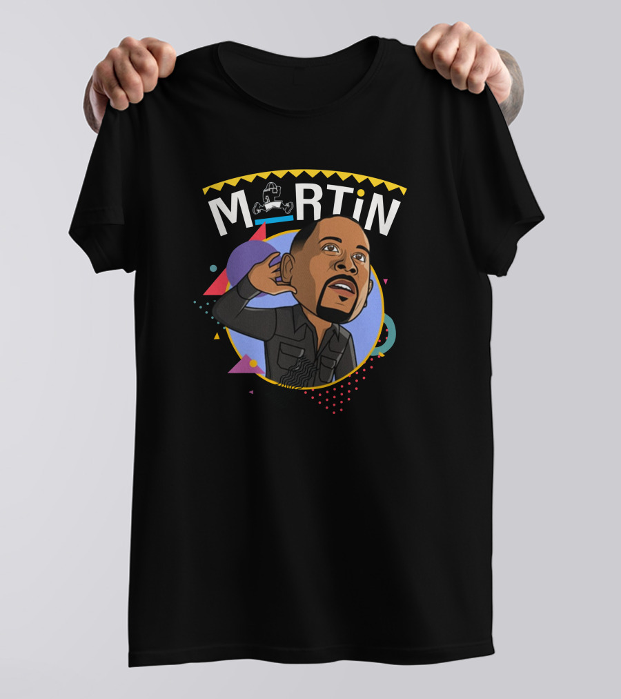 Martin Lawrence Merch Martin Cartoon Iconic T-Shirt