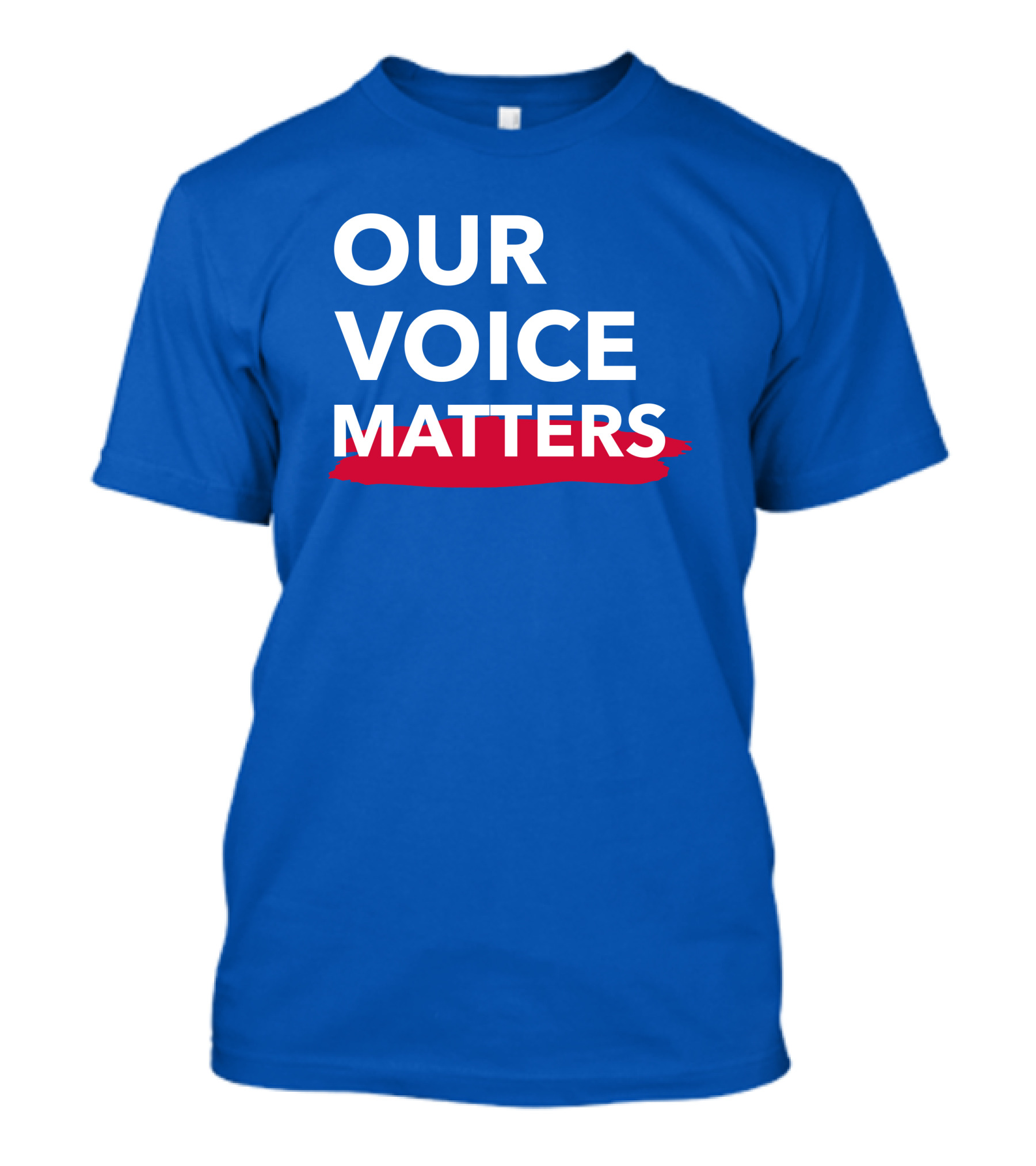 Andrew Cuomo Our Voice Matters Red Brushstroke T-Shirt