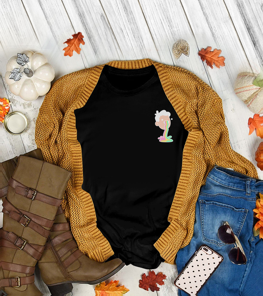 Doodles Merch Mascot Rainbow Vomit T-Shirt