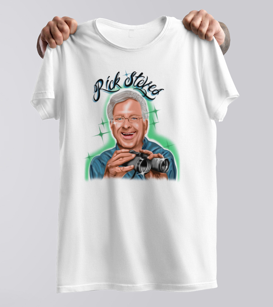 Samborghini Merch Rick Steves Binoculars T-Shirt