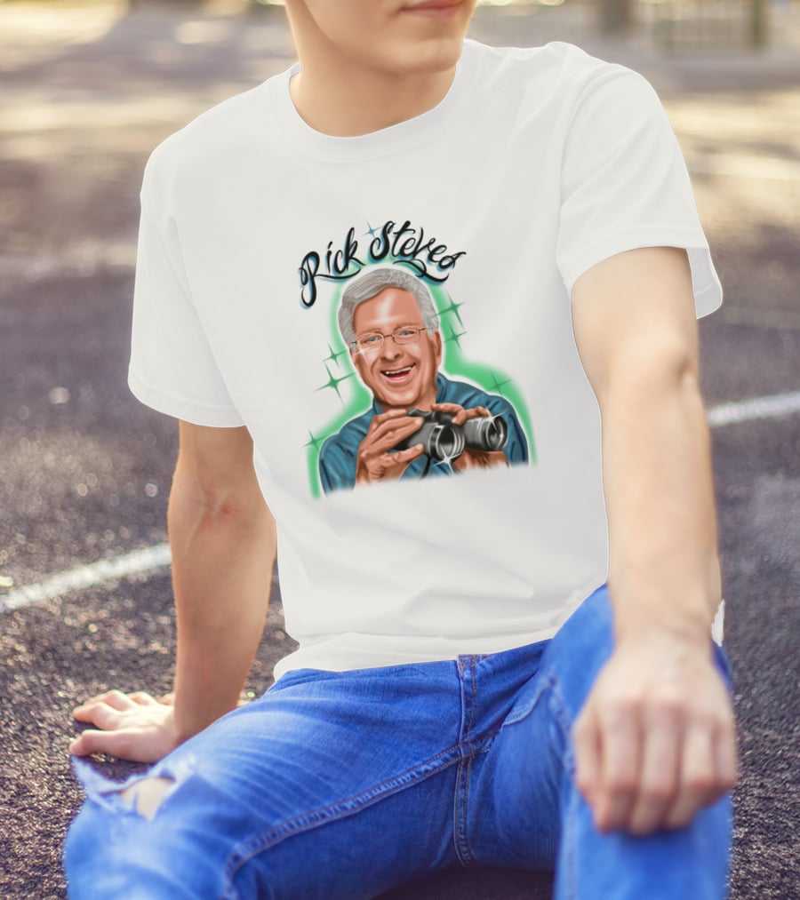 Samborghini Merch Rick Steves Binoculars T-Shirt