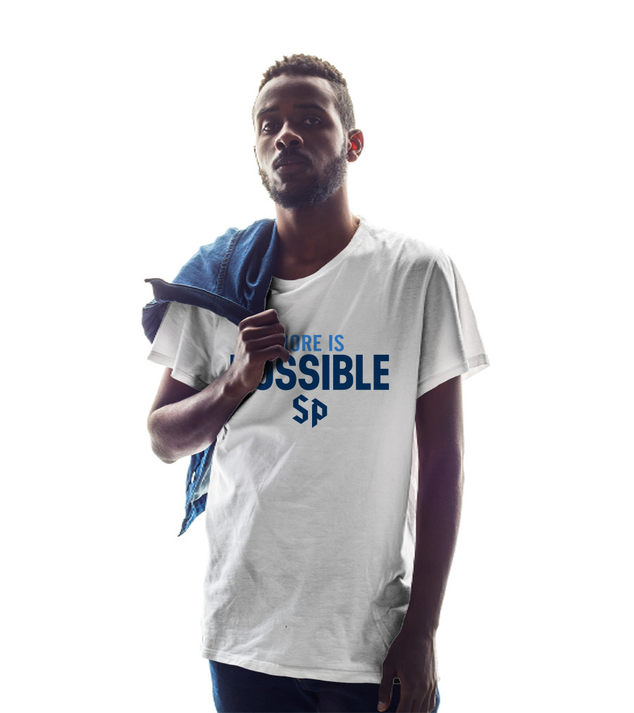 More Is Possible SP Saint Peter's Peacocks T-Shirt