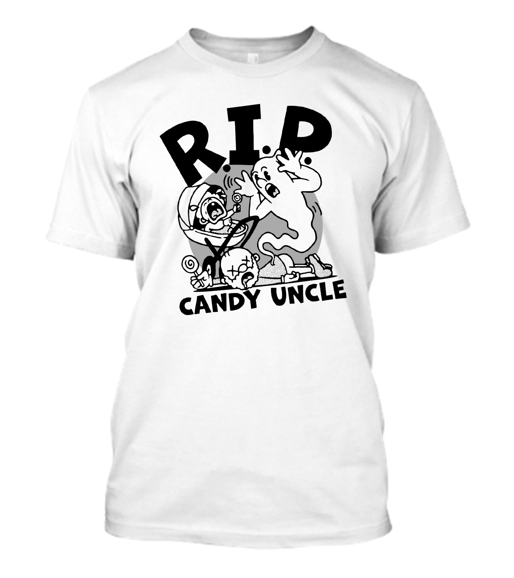 R.I.P. Candy Uncle Distractible Store Ghostly Encounter T-Shirt