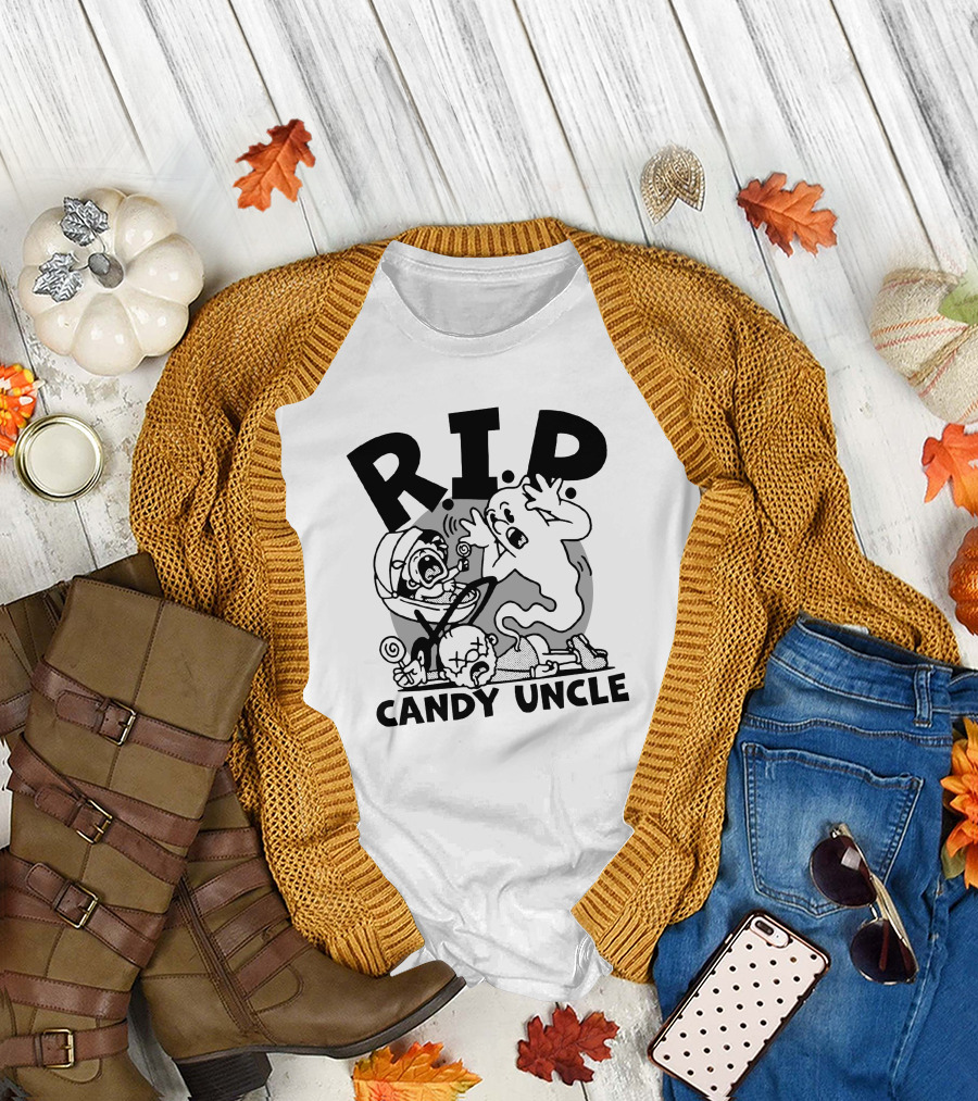 R.I.P. Candy Uncle Distractible Store Ghostly Encounter T-Shirt